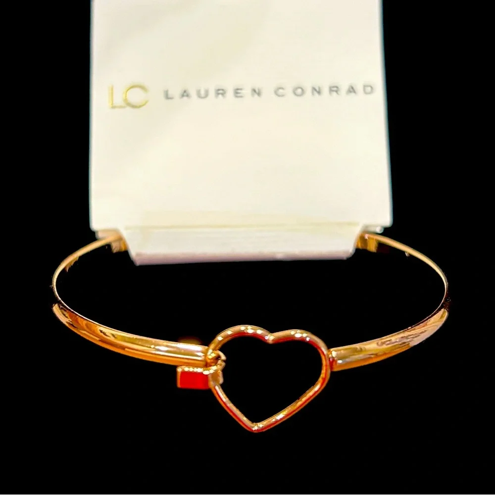 LC Lauren Conrad heart bracelet NWT